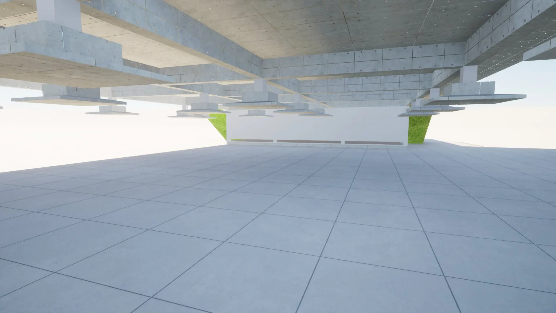 Sumba Diving Center — Modello 3D — Piano Aperto sotto l’Edificio