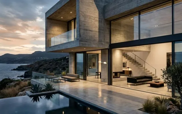 بروتاليزم بسيط — صورة مرجعية معمارية