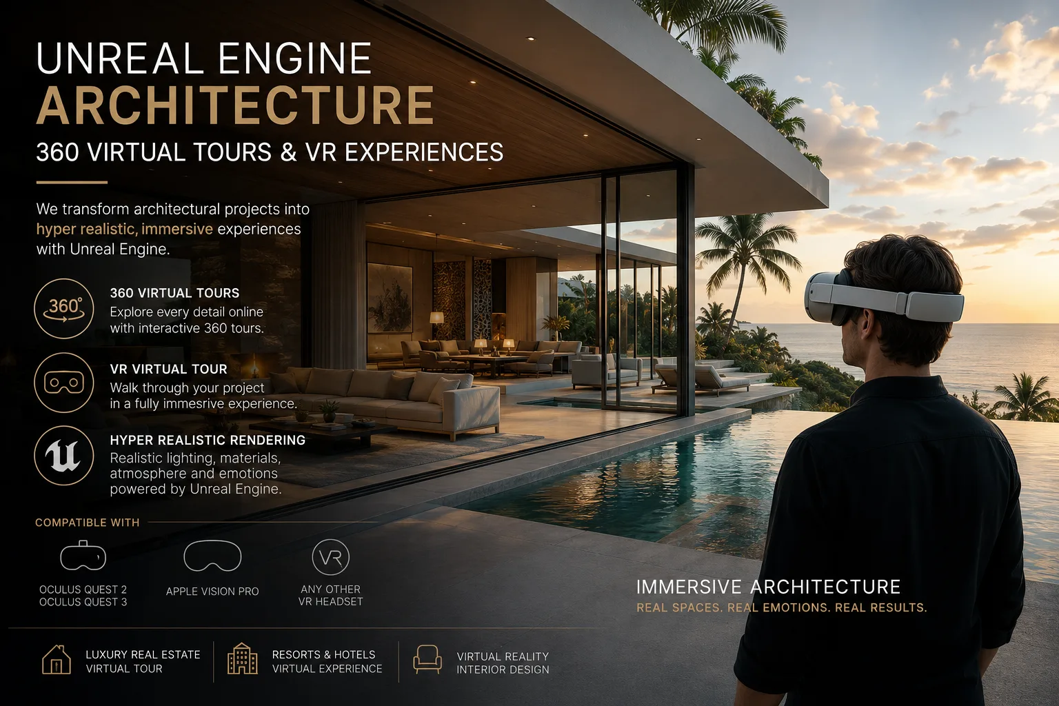 Visites virtuelles immersives 360 et expériences VR