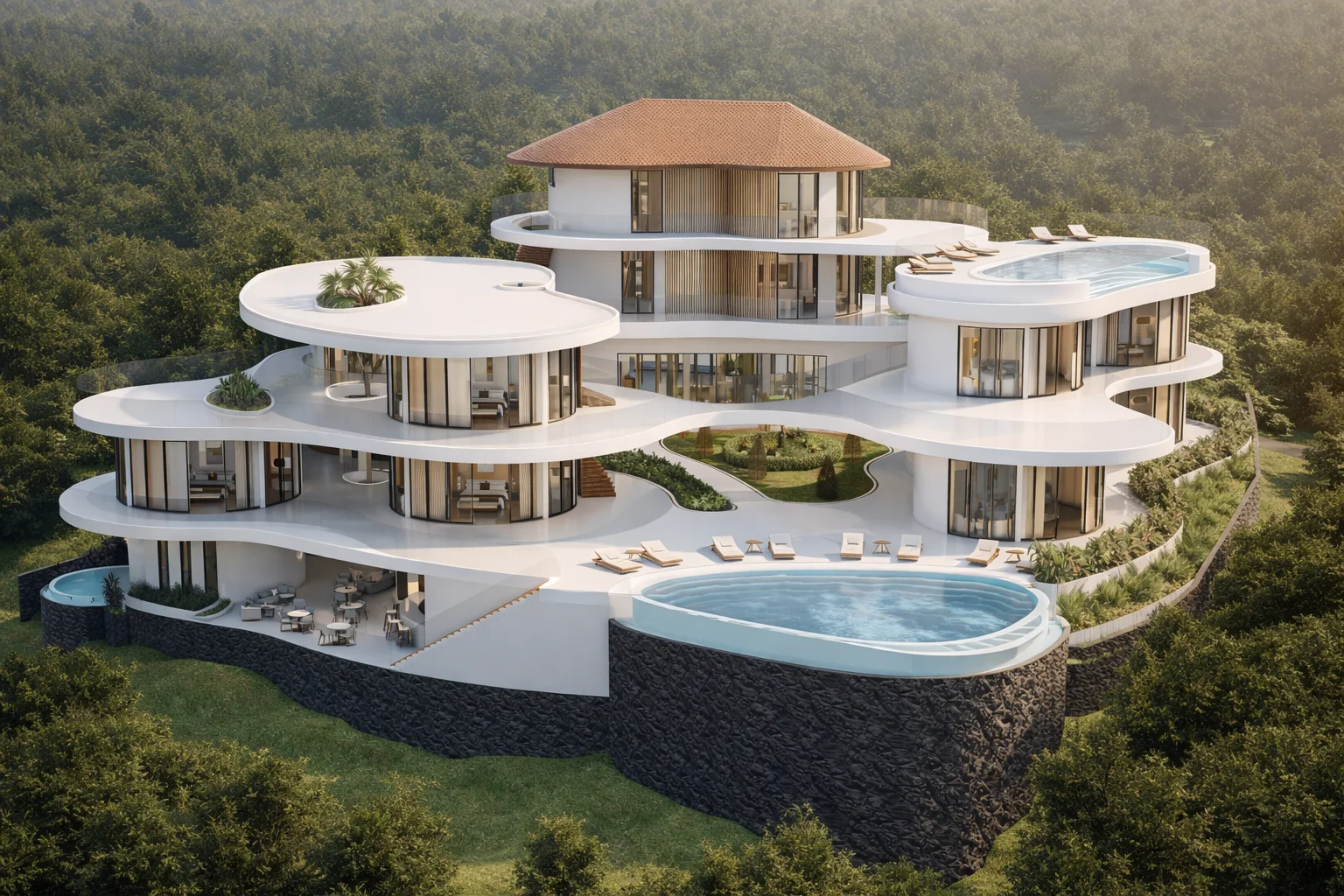 Luxury Tropical Architecture in Bali.